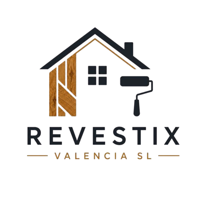 Logo de Revestix Valencia SL, empresa especializada en pintura, revestimientos, pavimentos y carpintería de madera en Valencia.