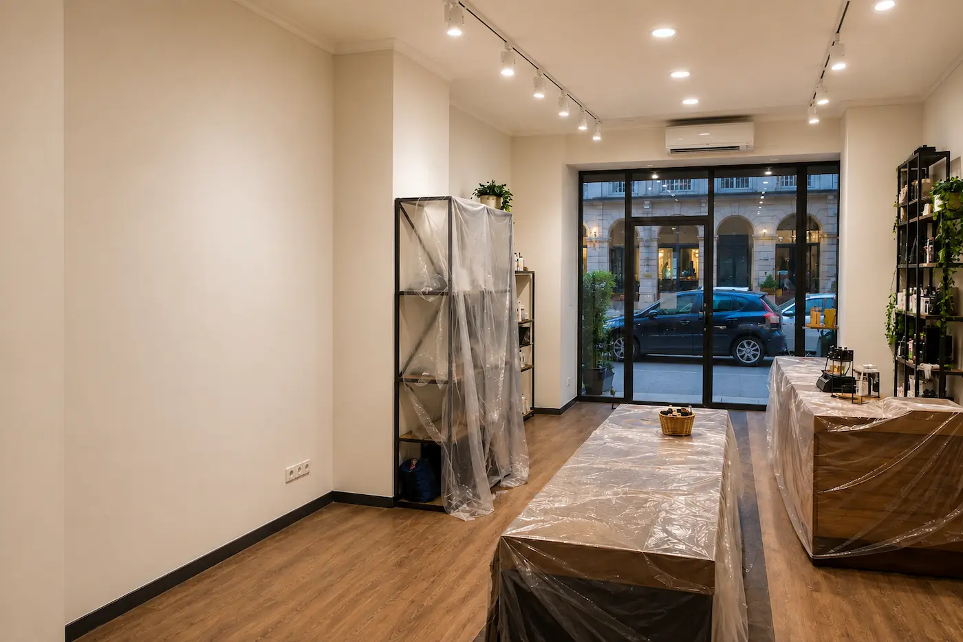 Local comercial en Valencia después de un trabajo profesional de pintura