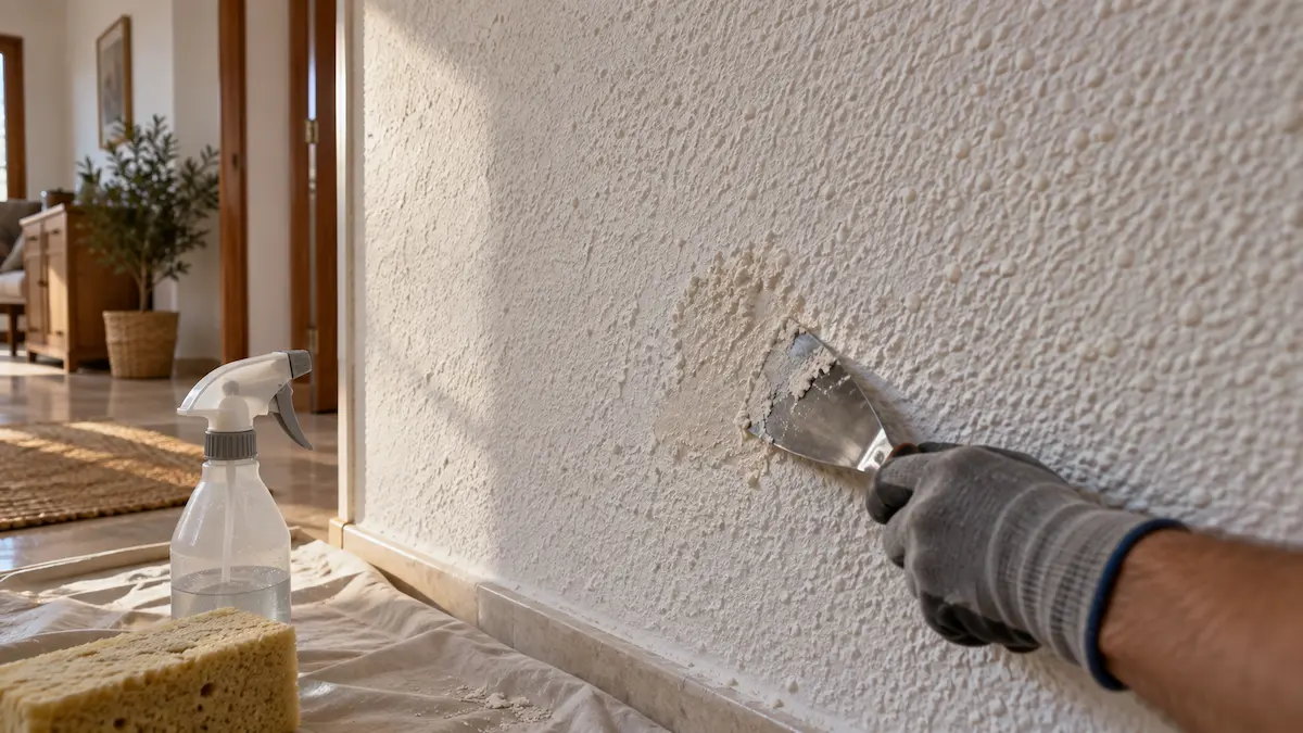 Inicio 20 Prueba para identificar si una pared tiene gotelé al temple o plástico